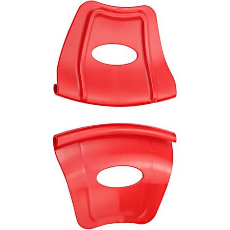2er-Pack rote Felgenschützer für Motorradreifen, 14 x 10,79 cm