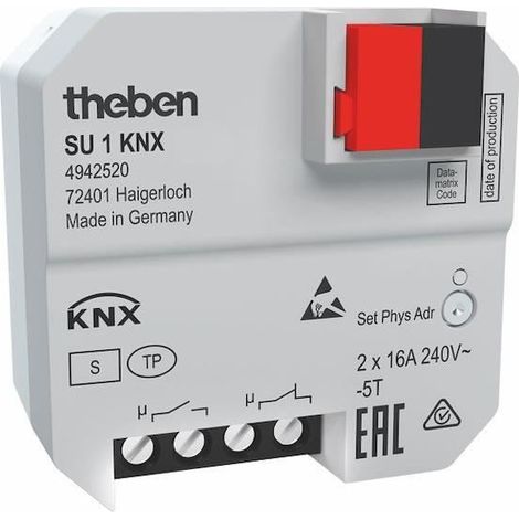 Dispositivo de mando Theben su 1 knx contacto apertura cierre