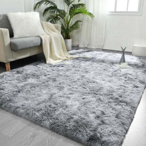 Waschbarer Hochflorteppich 200x300 cm – Rutschfestes Polypropylen – Weiche und flauschige Textur – Komfortabel für Wohnzimmer, Schlafzimmer, Flur