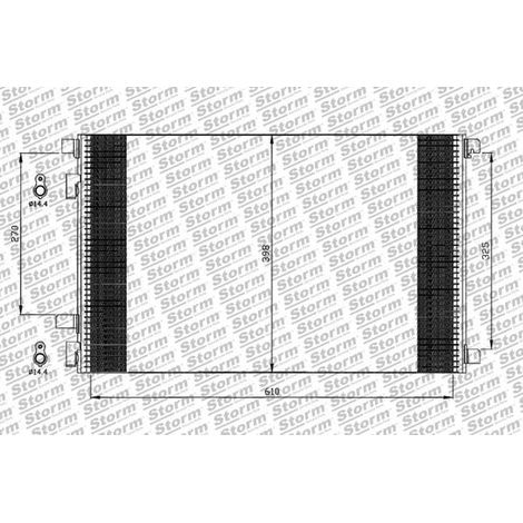 Condenseur de climatisation compatible Renault Megane II 3/5