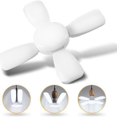 Éclairage de garage - - Qiilu - LED 60W - E27 - 6500K - Pliable et facile à installer (1/3)
