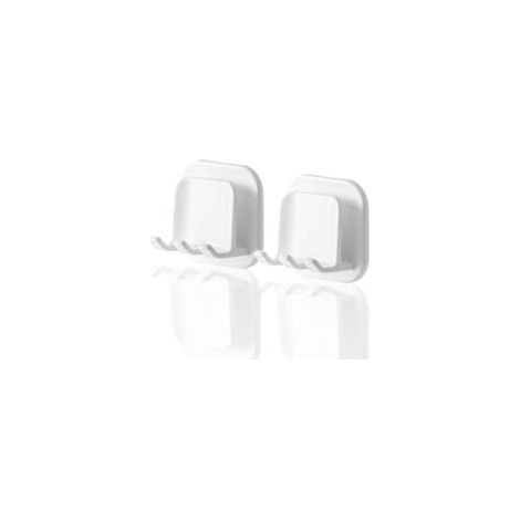 Soporte para cepillos de dientes, juego de 2 soportes de pared para cepillos de dientes, soporte para cepillos de dientes eléctricos, soporte colgante para cepillos de dientes para baño y cocina, mate