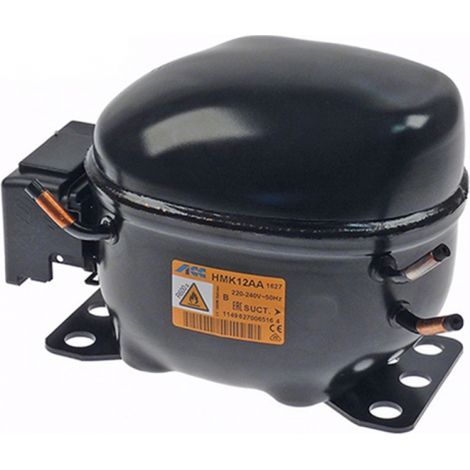 Compresor HMK12AA KAPPA  Refrigerante R600a  Cilindrada 11.2cc  Potencia 1/4 HP (LBP)