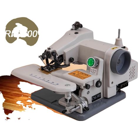 Machine à coudre à point invisible, jusqu'à 1200 points par minute, longueur de point de 3 à 8 mm, hauteur de pied presseur de 7 mm, moteur de 110 volts, design portable