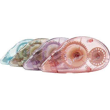 Lot de 4 pastilles adhésives double face pour fournitures de bureau, articles de papeterie pour étudiants, examens et scrapbooking. Idéal pour la création d'albums de collage. (1/5)