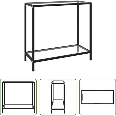 Beistelltisch - Konsolentisch Transparent 80x35x75 cm Hartglas (1/5)