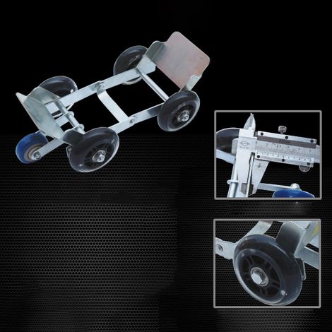 Chariot de dépannage de pneus crevés, outil de déplacement d'urgence avec 5 roues pour vélos, motos et tricycles robustes (1/4)