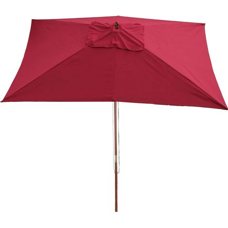 Ombrellone giardino spiaggia N83 Florida 3x2m poliestere bordeaux