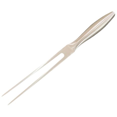 Fourchette à Viande, Acier Inoxydable, Fourchette à Découper Professional, Poignée Antidérapante, Argent, 27 cm (1/5)
