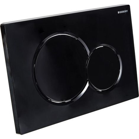 Plaque de commande double Geberit Sigma01 : noir de jais RAL 9005 (115.770.DW.5) (1/5)
