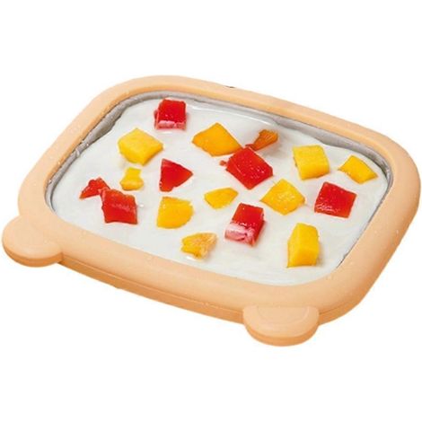 1set glaçons cream froze yogurt machine acier inoxydable deep fried bac à glaçons deep fried yogurt machine rapide (1/5)
