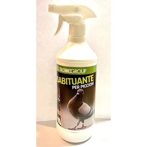 DISABITUANTE specifico per piccioni volatili Uccelli Repellente Spray deterrente per volatili 750 ml