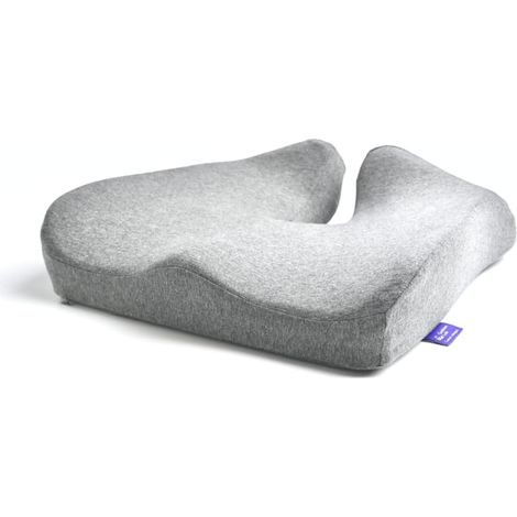 Coussin de Siège Ergonomique à Mousse à Mémoire de Forme Haute Densité pour Soulagement de la Pression sur les Hanches, le Coccyx et le Nerf Sciatique (1/4)