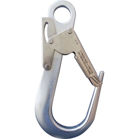 Mousqueton double sécurité ouverture 60 mm alu LEVAC 3805D