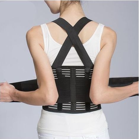 Ceinture de soutien thoracique ajustable pour fractures de côtes - Bande élastique respirante avec double sangle (1/5)