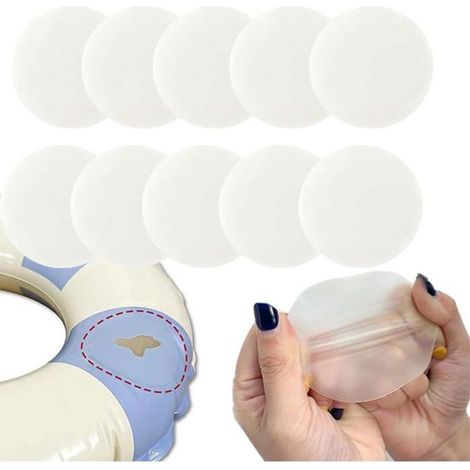 Lot de 10 Reparation Liner Piscine,Rustine Piscine,Kit Réparation Spa Gonflable pour Lit à Eau, Canapés/Piscines Gonflables,6 Label (1/4)