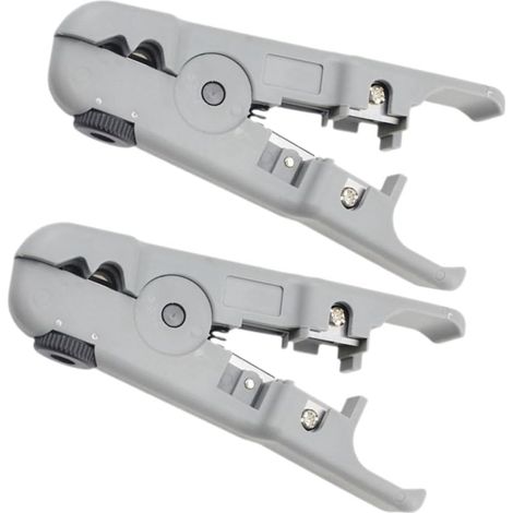 Pince à Dénuder Multifonctionnelle 2pcs pour Fils et Câbles Ethernet en Abs, Outil Électrique Professionnel pour Techniciens et Électriciens (1/5)