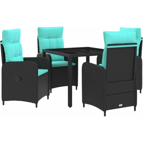 Maison Exclusive - Set da pranzo per esterni 5 pz polyrattan (1/5)
