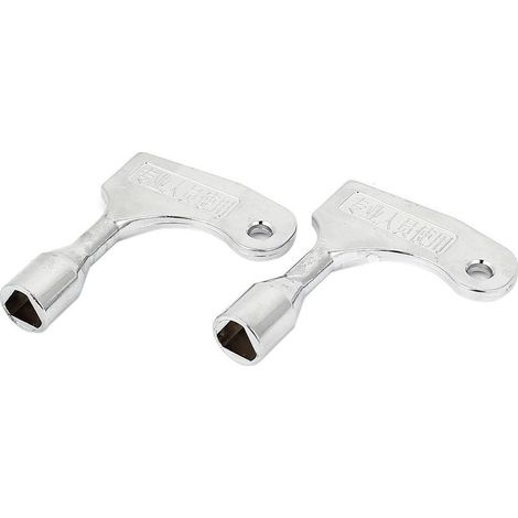 Lot de 2 clés triangle pour ouverture rapide d’urgence d’ascenseur, pour serrure de 9 mm (1/2)