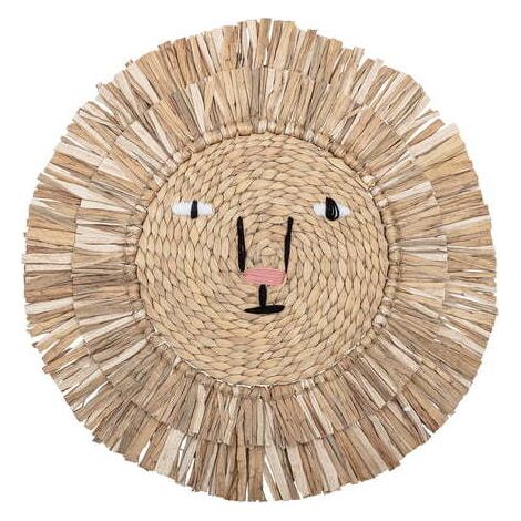[GEBRAUCHT] B-Ware Bloomingville Wanddekoration Löwe Wohnzimmer Dekoration Wanddeko Dekolöwe ø 63cm (1/2)