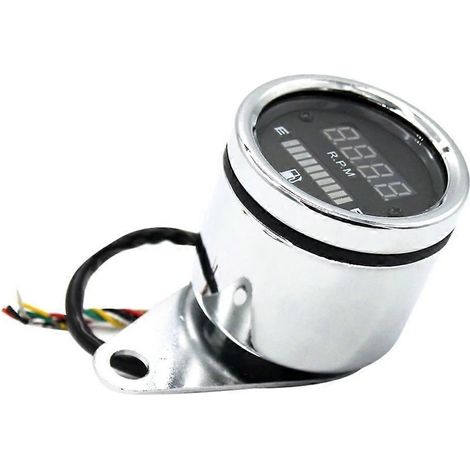 Tableau de bord multifonctionnel pour moto avec écran LCD affichant la vitesse et le carburant, 12 V (1/4)