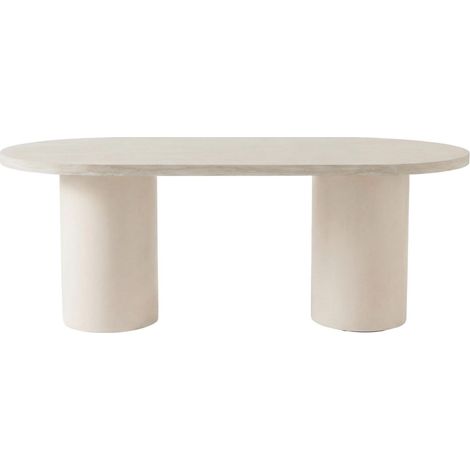Narvik table de salle à manger 100x200 cm beige. (1/2)