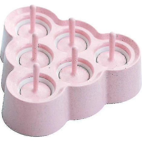 Moule à glaçons, moule à glaçons en paille, bac à glaçons en paille (rose) (1/3)