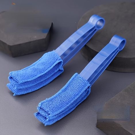Set de 2 outils de nettoyage, volets lavables en microfibre pour grille de ventilation de voiture, climatisation, stores, gadgets de nettoyage réutilisables pour la maison et le Bureau (1/5)