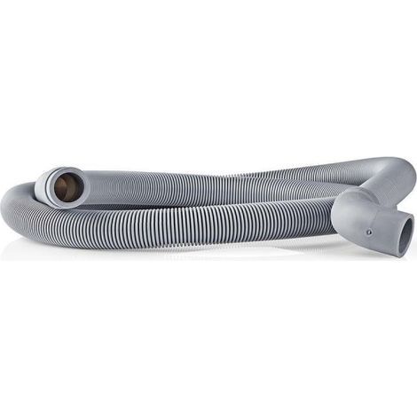 NEDIS Tuyau d'Évacuation 22 mm Coudé - 19 mm Droit 0,5 Bar 60 °C 2,50 m (1/3)