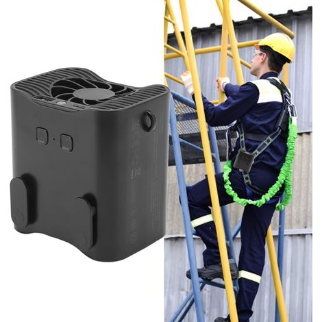 Mini-USB-Ventilator zum Tragen um die Taille, mit drei Geschwindigkeitsstufen, Notstromversorgung, LED-Licht Mini-Ventilator für den Außenbereich zum Tragen um den Hals. (1/5)