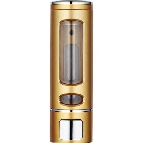 MINKUROW Dispenser Di Sapone Semplice Da 400 Ml, Dispenser Di Gel Doccia A Parete, Portasapone, Accessori Per Articoli Da Toeletta Da Bagno, Dorato