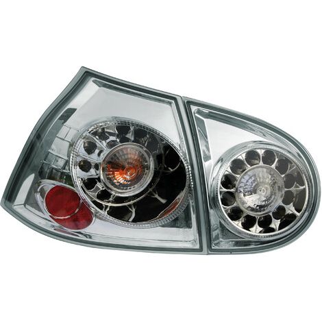 Coppia fanali posteriori LED - compatibile per VW Golf V (10/03) - Cromo
