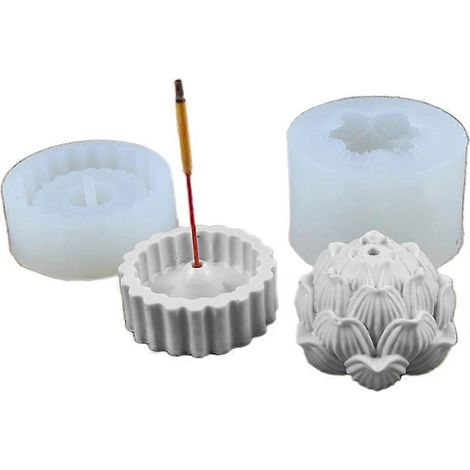 Formen für Lotus-Räucherstäbchenhalter, Silikon- und Epoxidharzform