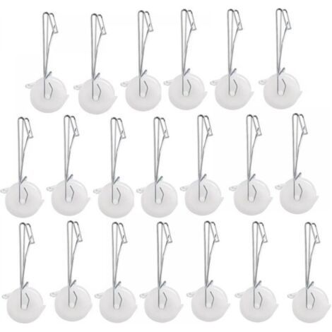Lot de 20 crochets pour rouleau de support pour tomates avec corde de chanvre de 15 m, kit de treillis pour serre et kit de pergola (1/4)
