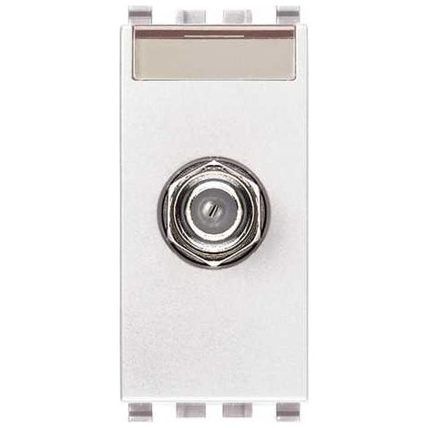 Presa coassiale Vimar Eikon tipo F femmina bianco 20318.B
