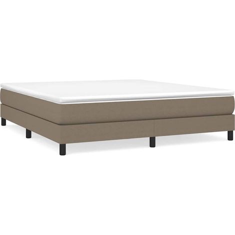Maison Exclusive - Boxspringbettgestell Taupe 180x200 cm Stoff (1/5)