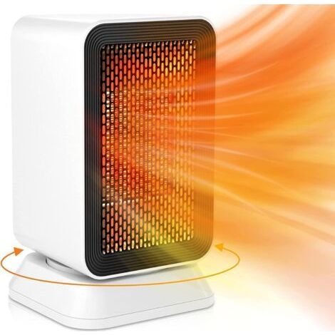 Fan heater, electric heater with 3 power levels/energy saving 1000W/PTC-ceramic/timer/3S heater, auxiliary heater for bathroom, living room, bedroom (1/5)