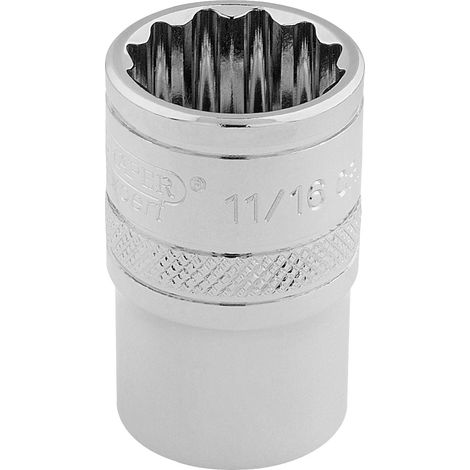 Draper 49480 Draper Expert HI-TORQ 12 Point Socket, 3/8"" Sq. Dr., 11/16 (1/5)