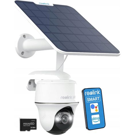 Cámara GSM reolink GO PT ultra 4K 8MPX solar para tarjeta SIM + tarjeta SD de 32 GB (1/5)