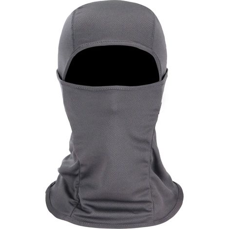 Cappuccio da tempesta, Cappuccio facciale, Maschera da sci, Gaiter per il collo, Protezione UV, Maschera facciale per moto e bicicletta, per uomini/donne (grigio) (1/5)