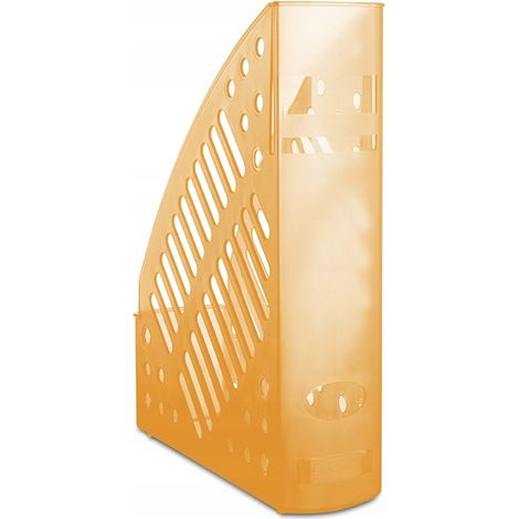 CAJA PARA DOCUMENTOS TRANSPARENTES, NARANJA, 70X320X240MM (1/2)