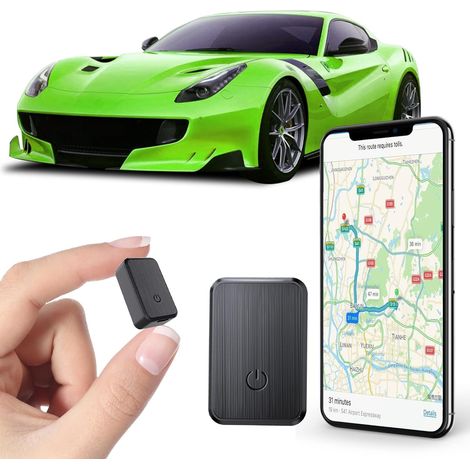 Traceur GPS pour Véhicules Sans Abonnement Mensuel - Magnétique, Indétectable, Suivi en Temps Réel, Étanche Dispositif de Suivi Caché pour Voitures, Enfants, Animaux de Compagnie et Bagages