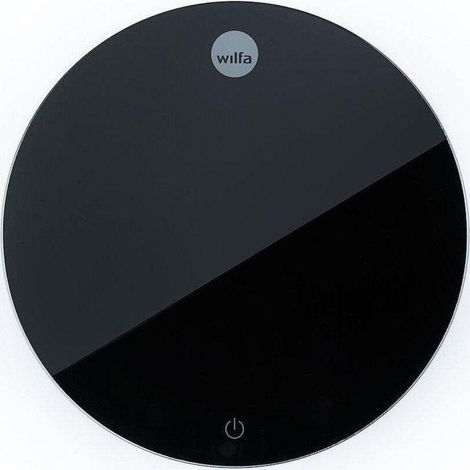 Báscula de cocina electrónica negra moderna Wilfa Uni