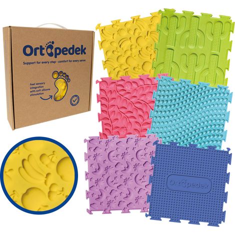 Set di tappetini sensoriali Ortopedek - 6 pezzi