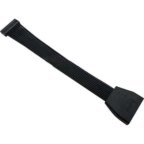Adaptateur USB 3.0 femelle 19 broches/20 broches vers USB 3.0 19 broches/20 broches, câble 24 AWG pour carte mère (1/4)