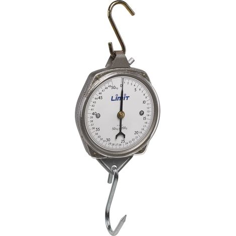 Balance suspendue analogue capacité 25 kg x 100 gr Limit LKC0825