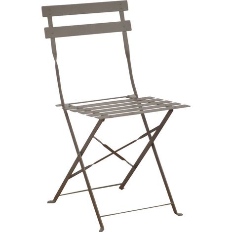 SEDIA CUBA PIEGHEVOLE MARRONE MASTICE DA ESTERNO GIARDINO INTERNO BAR PATIO