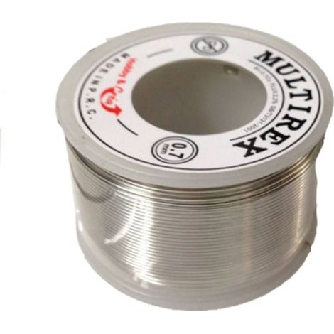 Multirex – Bobine d'étain à souder 100g – Ø 0,7 mm – Alliage 99,7% étain – Pour circuits imprimés et électronique