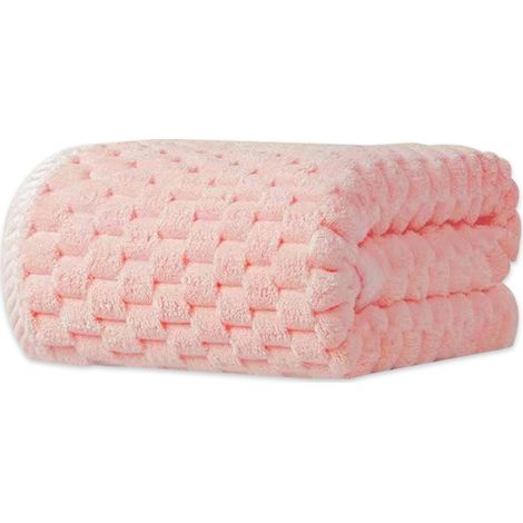 Serviette De Bain - 70 x 140 cm - En Velours De Corail - Pour Salle De Bain - 1 Pièce