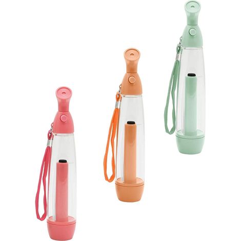 Paquete de 3 pulverizadores de agua manuales: nebulización de agua, pulverizador de agua de plástico portátil, ideal para refrescar la cara y el cuerpo (1/5)